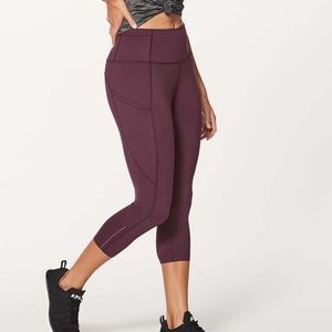 Lululemon Fast and Free Crop 19”